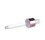 Glass Dropper Bottles Set with Rose Gold Lids