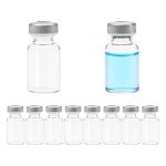 10ml Transparent Glass Vials with Self-Healing Ports