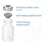 10ml Transparent Glass Vials with Self-Healing Ports