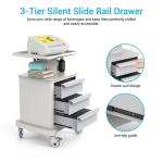 Mobile Ultrasound Cart with Wheels and 3 Drawers