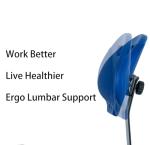 Deluxe Adjustable Polyurethane Lab Stool Chair - Blue