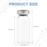10ml Transparent Glass Vials with Self-Healing Ports
