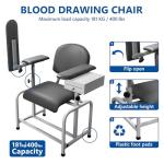 Comfortable Padded Blood Draw Chair with Storage