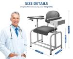 Comfortable Padded Blood Draw Chair with Storage