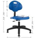 Adjustable Ergonomic Chair for Lab and Office