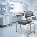 Comfortable Padded Blood Draw Chair with Storage