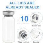 10ml Transparent Glass Vials with Self-Healing Ports