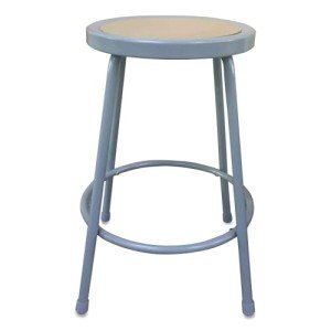 Alera 24" Backless Industrial Metal Shop Stool