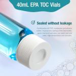 Borosilicate 40 ML Screw Neck Glass Vials - 72 Pack