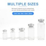 10ml Transparent Glass Vials with Self-Healing Ports