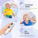 Digital Ear and Forehead Thermometer with Alarm