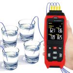 Digital 4-Channel Thermocouple Thermometer with Logger