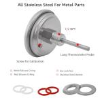 Stainless Steel 3" Dial Thermometer for Brewing