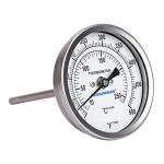 Stainless Steel Bimetal Dial Thermometer - 3” Dial
