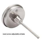 Stainless Steel Bimetal Dial Thermometer - 3” Dial