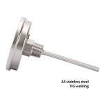 Stainless Steel Bimetal Dial Thermometer - 3” Dial