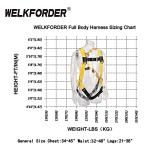 WELKFORDER 3D-Ring Safety Harness - 310 lbs Max