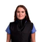 Lightweight Black PVC Thyroid Shield/Collar 0.50mm