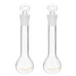 PATIKIL 10ml Glass Volumetric Flask Set, 2 Pcs