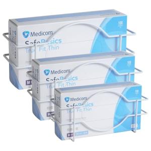 3-Pack Wall-Mounted Metal Glove Holder