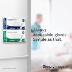 Wall-Mounted Acrylic Glove Holder Organizer (Double)