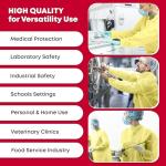 First Aid Isolation Gown, Fluid Resistant, Yellow