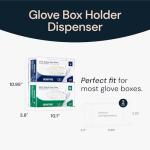 Wall-Mounted Acrylic Glove Holder Organizer (Double)