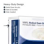 Wall-Mounted Acrylic Glove Holder Organizer (Double)