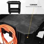 Heavy Duty 2 Shelf Rolling Utility Cart