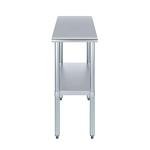 Stainless Steel Work Table with Undershelf 15"x30