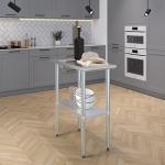 Stainless Steel Work Table with Undershelf 15"x30