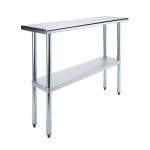 Stainless Steel Work Table with Undershelf - 14"x48