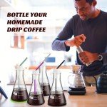 6 Pack Lab Flask Glasses for Cocktail & Coffee