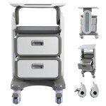 Versatile Rolling Medical Trolley Cart with Drawers