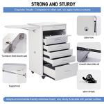5-Drawer Medical Dental Utility Cart with Shelf