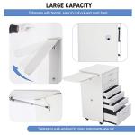 5-Drawer Medical Dental Utility Cart with Shelf