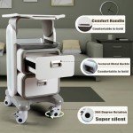 Versatile Rolling Medical Trolley Cart with Drawers
