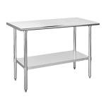 Stainless Steel Prep Table with Undershelf - 24x48