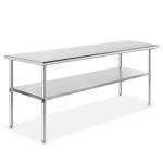 Stainless Steel Work Table 72" x 30" with Shelf