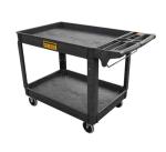 Heavy Duty 2-Shelf Rolling Utility Service Cart