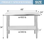 Stainless Steel Prep Table with Undershelf - 24x48