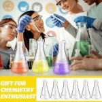 6 Pack Lab Flask Glasses for Cocktail & Coffee