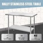 Stainless Steel Prep Table with Undershelf - 24x48