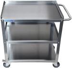 Stainless Steel 3-Shelf Utility Cart - 24"x15"x33