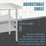 Stainless Steel Prep Table with Undershelf - 24x48
