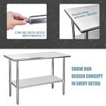 Stainless Steel Prep Table with Undershelf - 24x48