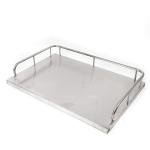 2-Layer Stainless Steel Medical Trolley for Clinics