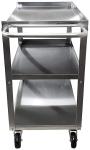 Stainless Steel 3-Shelf Utility Cart - 24"x15"x33