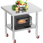 YITAHOME 30" Stainless Steel Work Table with Wheels