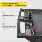 Heavy Duty 2-Shelf Rolling Utility Service Cart